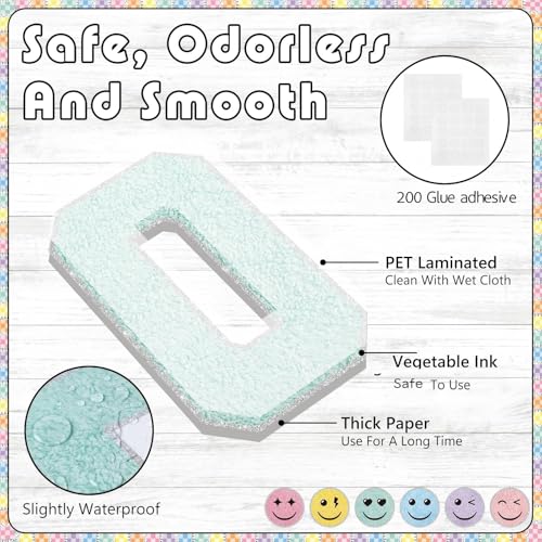 Mooliwe 94 Pcs Welcome to Our Crew Bulletin Board Set Retro Flowers Smile Face Stationery Paper Cutouts for First Day of School Classroom Wall Door Decoration(Pastel Checkered) - style: Pastel Checkered