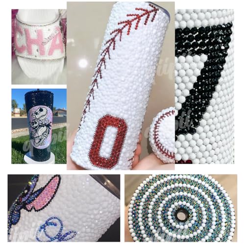 qiipii 14000PCS 2mm Small Transparent White Ab Resin Rhinestones Bulk SS6 Flatback Clear AB Jelly Stones Diamonds Gems Charms for Nails Face Eyes Makeup Tumblers Bottles Crafts Shoes Clothes Phones - color: Transparent White Ab, size: 2mm Small Wholesale