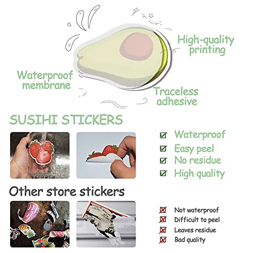 Fruit Stickers 50Pcs for Water Bottles Scrapbook, Classroom Rewards - style: Fruit Stickers