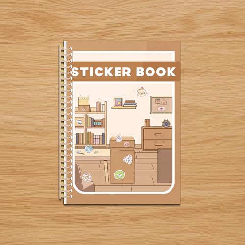 B5 Reusable Sticker Collecting Book Blank Sticker Album (Style G Khaki) - color: Style G Khaki
