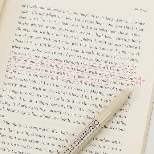 Muchcute 01 Micro Fineliner Drawing Art Pen,12 Colors 0.25mm No Bleed Bible - color: 12 Colors 01(0.25mm)
