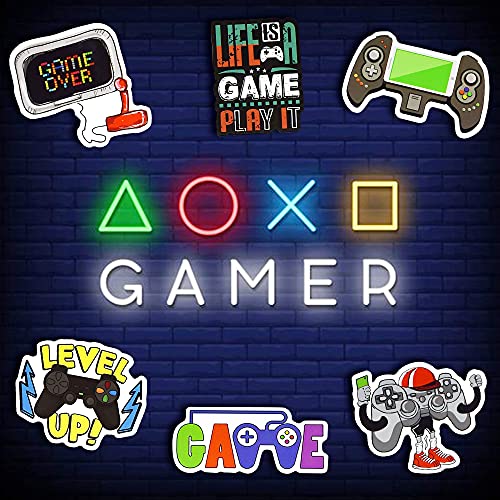 Gaming Stickers 50Pcs for Water Bottles, Gifts for Gamers Boys - style: Game Stickers