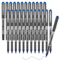 Shuttle Art RollerBall Pens, 25 Pack Blue Fine Point Roller Ball Pens, 0.5mm Liquid Ink Pens for Writing Journaling Taking Notes School Office - color: Blue, size: 1 Count (Pack of 25)