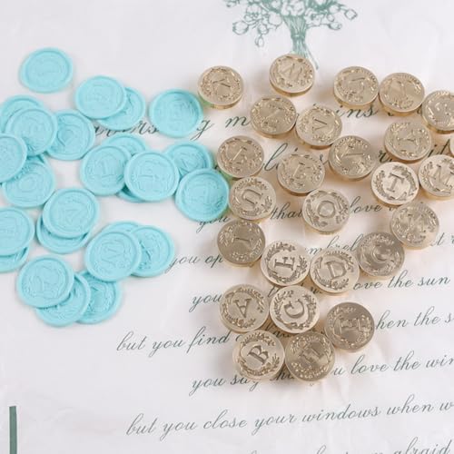 Initial Letter Alphabet C Sealing Wax Stamp with Flower Wax Stamp for Wedding Invitation Gift Wrap Envelopes Christmas Card - style: Initial C