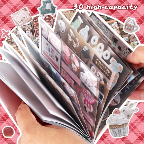 Tmtains 30 Sheets Japanese Manga Style Sticker Book 800+Pcs Heisei Retro Food Daily Life Theme Manga Books Style Sticker Aesthetic Japanese Stickers Book for Adults Scrapbooking Notebook (Food 1) - color: Al-red 3