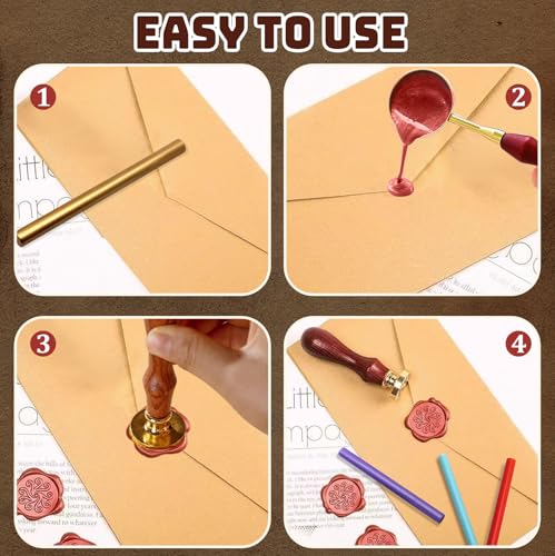 Litoexpe 20pcs White Wax Seal Sticks