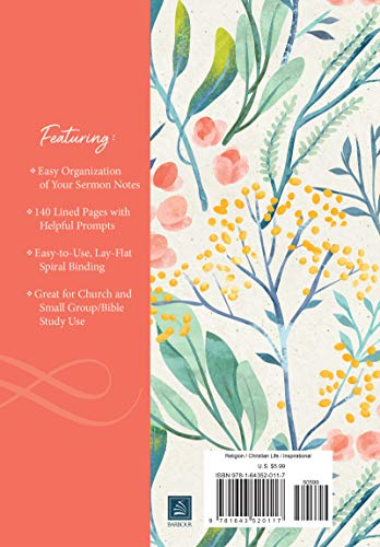Sermon Notes Journal [Floral]