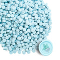 Premium Wax Seal Beads - 520 Ice Blue Sealing Pellets for Letters, Greeting Cards, Wine Bottles & Crafts | Professional-Grade for Wedding Invitations & DIY Projects - style: Ice Blue