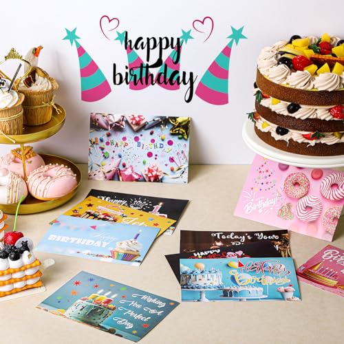 Kosiz 120 Pcs Birthday Cards Bulk 4 x 6 Inch - style: Birthday