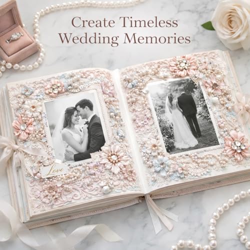 Premium 6x6 Inch Single-Sided Scrapbook Paper Pad - Perfect for Crafting, Decorative Projects and Card Making - 24 Sheets & 12 Elegant Patterns - color: 6x6 Floral Pearls