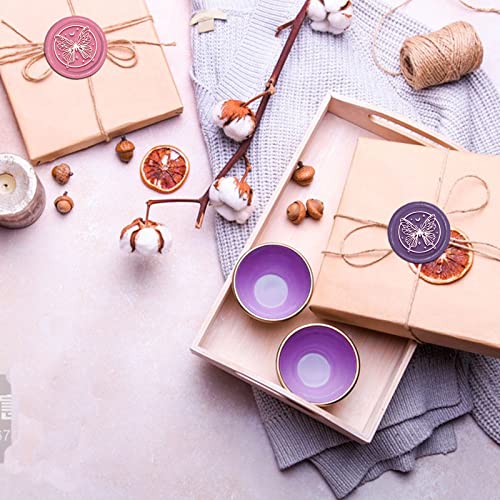 CRASPIRE Butterfly Wax Seal Stamp 30mm Sealing Stamp Moon Phase Envelope Greeting Cards Decoration Scrapbooking Clear Engraving Seal for Card Invitations Gift Wrap Scrapbooking Decoration