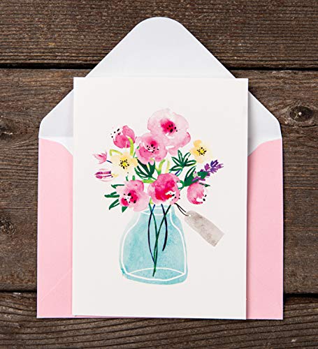 Blank Cards with Envelopes - 48 Floral Blank Note Cards with Envelopes – 4 Assorted Cards for All Occasions! Blank Notecards and Envelopes Stationary Set for Personalized Greeting Cards-4x5.5" - size: Set of 48
