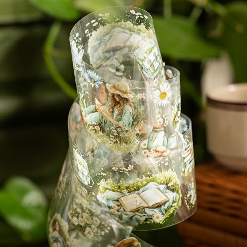 Camping PET Tapes Set, 6 Rolls of Nature Ephemera for Junk Journaling, Scrapbooking, Crafting, DIY Projects, Diaries, and Art Supplies - style: Camping Party
