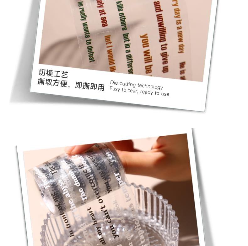 Alideco 6pcs Decorative Adhesive Tapes Vintage Alphabet PET Tape Great for Bullet Journal Supplies, Arts, Scrapbook, DIY Crafts, Planners (tushuguan) - color: tushuguan