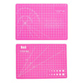 A5 Self-Healing Cutting Pads, Small Cutting Mat, Professional Double Sided Durable Cutting Mat, Great for Hop Scrapbooking, Quilting, Fabric, Sewing Craft Projects (Pink, A5) - color: Pink