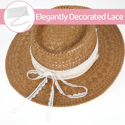 Lace Ribbon, 1/2''×10 Yards White Crocheted Lace Trim Vintage Lace Fabric - size: 10 Yards