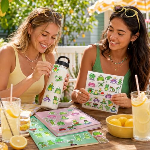 Frog Stickers 50Pcs for Water Bottles Scrapbook, Gifts for Teens - style: Frog Stickers