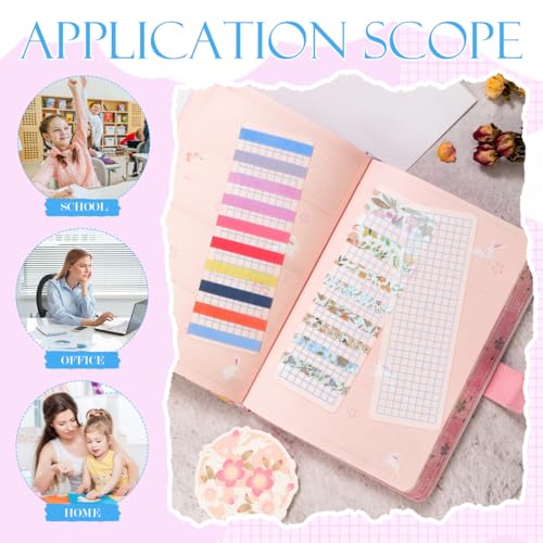 NUOBESTY 40Pcs Washi Tape Organizer Boards, Washi Cards Sample Boards, Blue - color: Blue