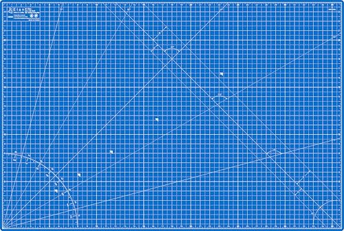 Elan Cutting Mat A1 Blue, Large Self Healing Cutting Mat 24 x 36 Inch, 5-Ply Craft Board Blue, Hobby Board for Crafts 24x36 Inch - style: 36 x 24"