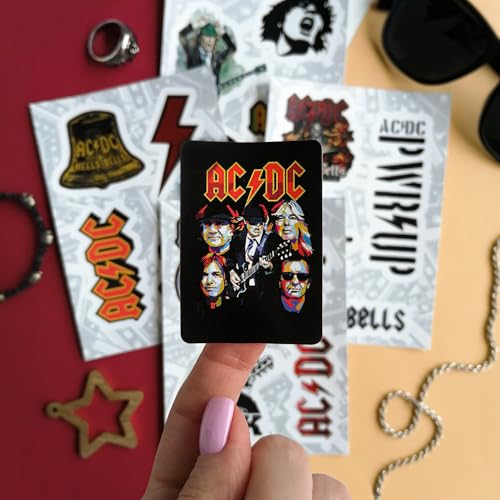 Rock Band Stickers for Adults, 80s Rock Guitar Decals, 36 Pieces Waterproof Stickers for Laptop & Skateboards, Gifts for Women & Men - color: Classic Rock Stickers