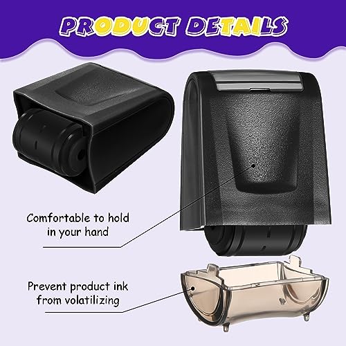 Sherr 2 Pcs Roller Stamps Classroom,2.72 X 2.44 X 1.54 Inch,Black - color: Black, size: 2.72 x 2.44 x 1.54 Inch