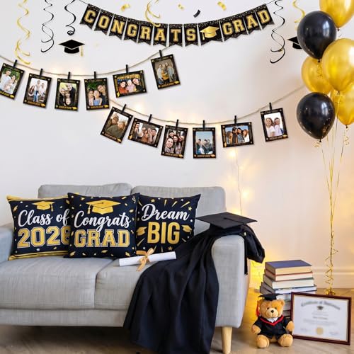 50Pcs 4x6 Paper Picture Frames Bulk, Class of 2026 Hanging Pictures with String Photo Hanger with Clips Hanging Photo Display Wall Decor, Diy Picture Frame Craft Graduation Photo Banner for Picture Board for Photos - color: Class of 2025