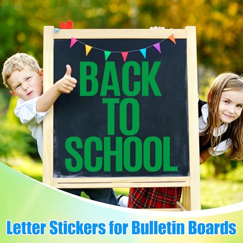 176 PCS Large Letter Stickers, 16 Sheets Alphabet Stickers (Green, 4 Inch) - color: Green, size: 4 Inch