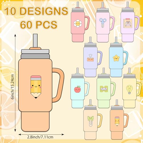 Chuangdi 60 Pcs Backpack Cutouts Travel Cup for Classroom - style: Travel Cups
