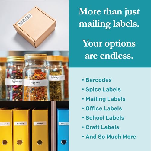Premium Label Supply White Sticker Return Address Labels – 1.75" x .5" – Laser/Inkjet Compatible – (80 per Sheet), 500 Sheets – 40,000 Total Adhesive Labels - size: 40000 Labels