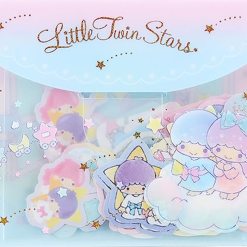 Sanrio 400475 Little Twin Stars Seal & Case Set - style: little twin stars