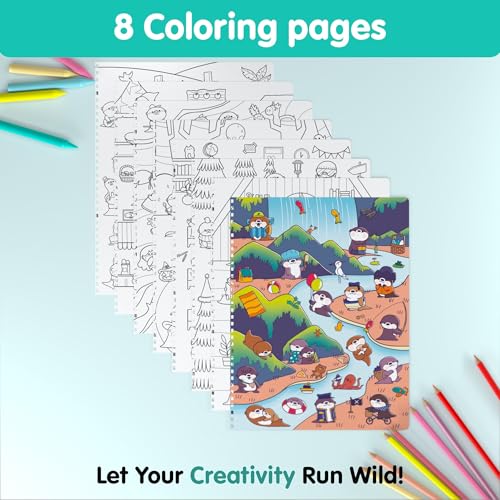 Cupkin Otter Season Coloring & Sticker Activity Book | 300+ Stickers - color: Animal