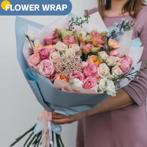 Light Blue Wrapping Paper 15"x450", Kraft Paper Roll Bulletin Board Paper - color: Light Blue, size: 15 x 450 Inch