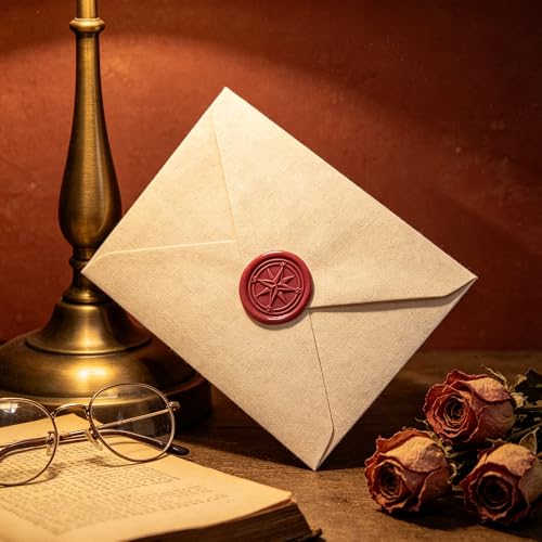 LANKIN Compass Wax Seal Stamp, Nautical Theme; 25mm Brass Head(No.2) - color: Compass-2