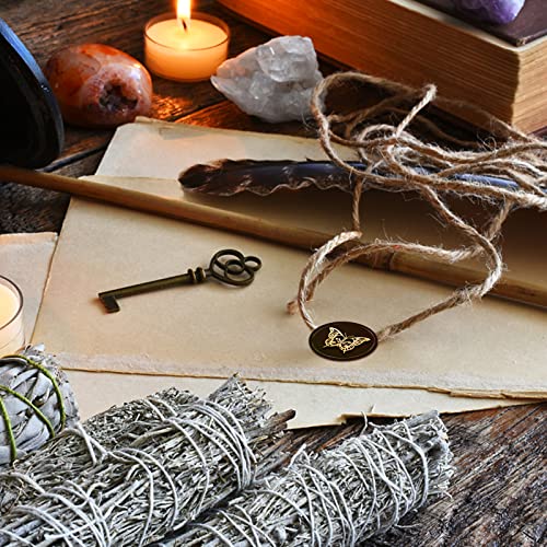 CRASPIRE Butterfly Wax Seal Stamp Halloween Sealing Wax Stamps Skull 30mm Retro Vintage Removable Brass Head with Wood Handle for Wedding Invitations Christmas Thanksgiving Gift Packing - style: Butterfly Skull