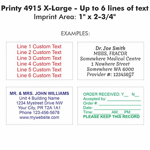 Stamp Hub Personalized Return Address Stamp - Rubber Stamp (Extra Large) - size: X-Large