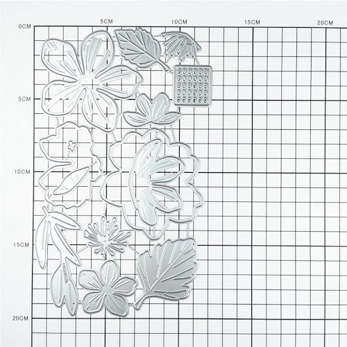 Splicing Flowers and Leaves Metal Cutting Dies Sets for Card Making - color: XMZ-743-A
