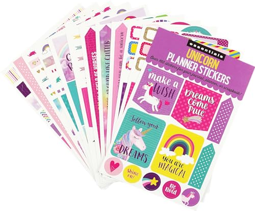 Essentials Unicorn Planner Stickers (over 160 stickers!) (Essentials Planner Stickers)