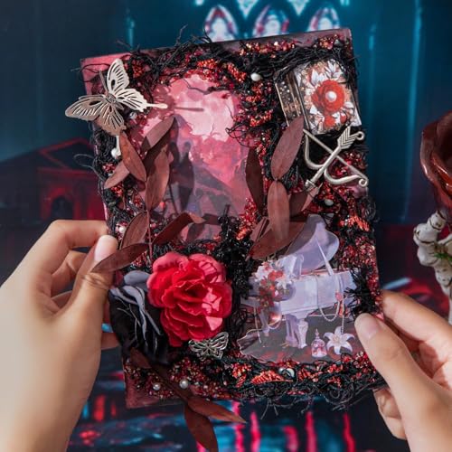 120 Pcs Gothic Dark Academia Scrapbooking Ephemera Pack - color: Gothic Dinner