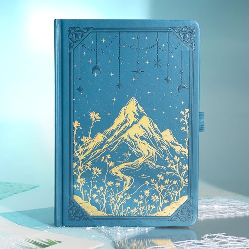 MGGAO Lined Journal Notebook for Women Men, A5 Aesthetic Notebook - color: Blue, size: Lined
