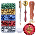 SWANGSA Merry Christmas Tree Wax Seal Stamp Kit with Sealing Wax Beads - style: Merry Christmas Tree