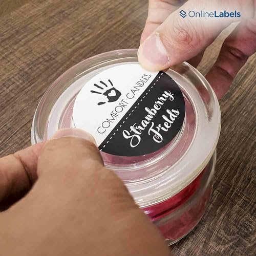 OnlineLabels 2" Circle Labels - White Matte - Inkjet/Laser - 5,000 Sheets - size: 5000 Sheet Pack