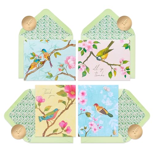 Papyrus 20-Count All Occasion Blank Keepsake Stationery, Blossom Branch Bird - color: FSC KPSK BL BLOSSM BRANCH BIRD