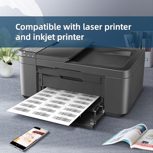 500 Sheets 15000 Pcs 30 Up Labels 1" x2-5/8 Shipping Address Labels for Laser & Inkjet Printers, Mailing Labels 30 per Sheet Return Address Stickers, 30 per Page on US Letter - size: 1x2-5/8---500P