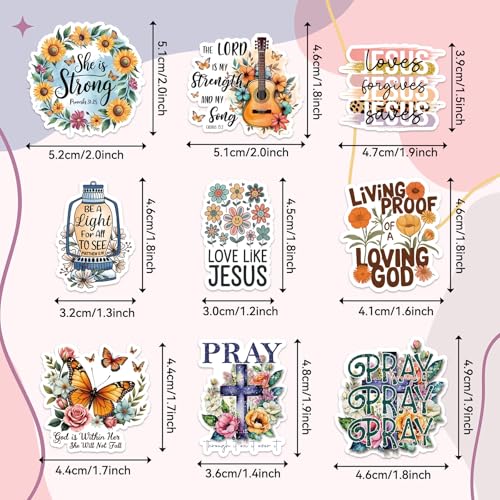 100 Pcs Christian Faith Stickers - color: Christ, style: Art Deco