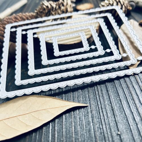 Rectangle Layers Frame Dies Cuts for Card Making - color: Silver-505frame