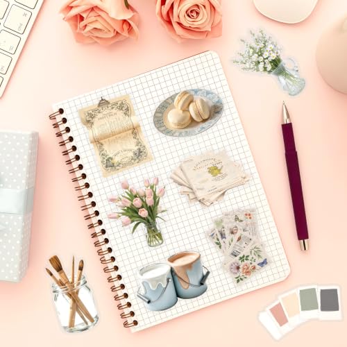 50Pcs Artistic Paintings, Plant Stickers.colourful-B24 - color: Colourful-b24