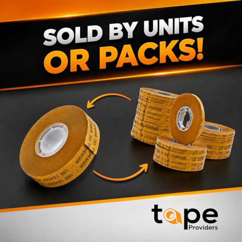 WOD General Purpose ATG Tape, 1/4 inch x 36 yds. (Set of 144 Rolls) Adhesive Transfer Tape Glider Refill Rolls Clear Adhesive on Gold Liner (Acid Free) RWATG20 - size: ATG Tape - 1/4" (144 Pack)