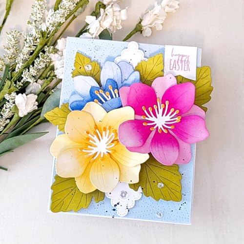 Splicing Flowers and Leaves Metal Cutting Dies Sets for Card Making - color: XMZ-743-A