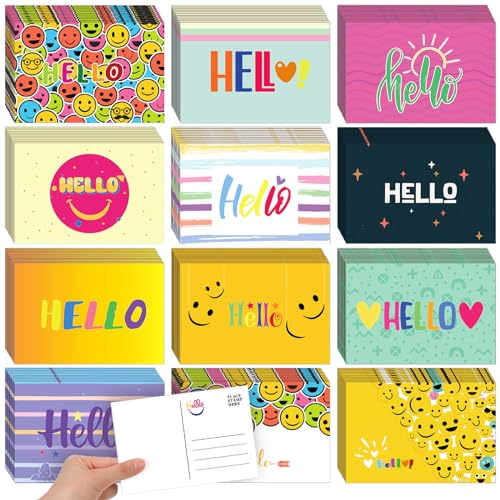 Kosiz 120 Pcs Hello Cards Bulk 4 x 6 Inch - style: Hello