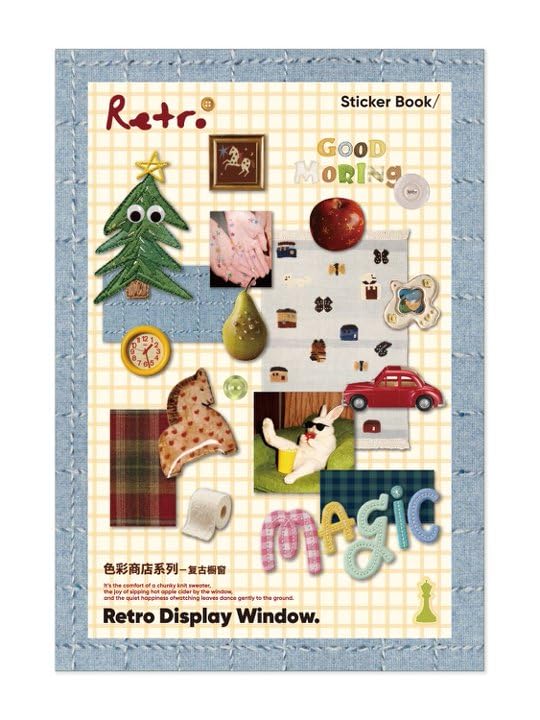 1300Pcs+ Retro Sticker Book for Scrapbook Junk Journal (CS-Blue) - style: Color Store - Blue